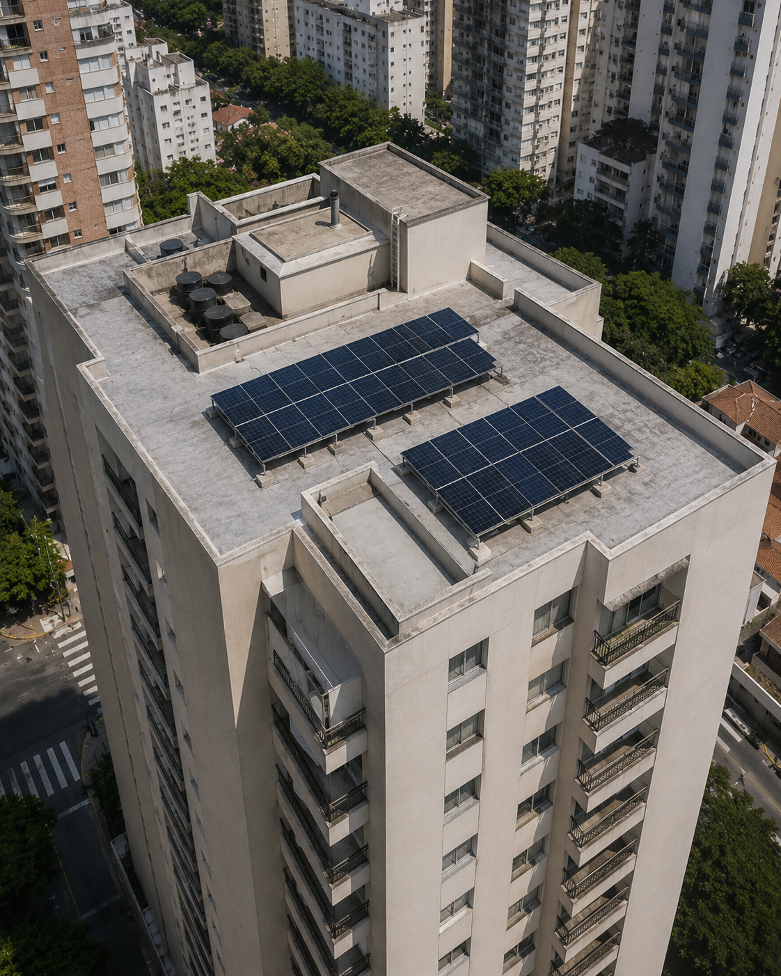 Sistema solar em condomínio